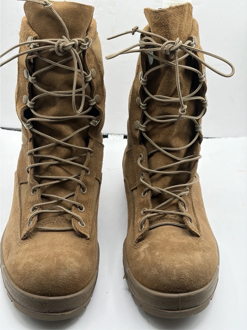 McRae US Military Coyote Hot Weather Combat Boots Size 10W Vibram soles